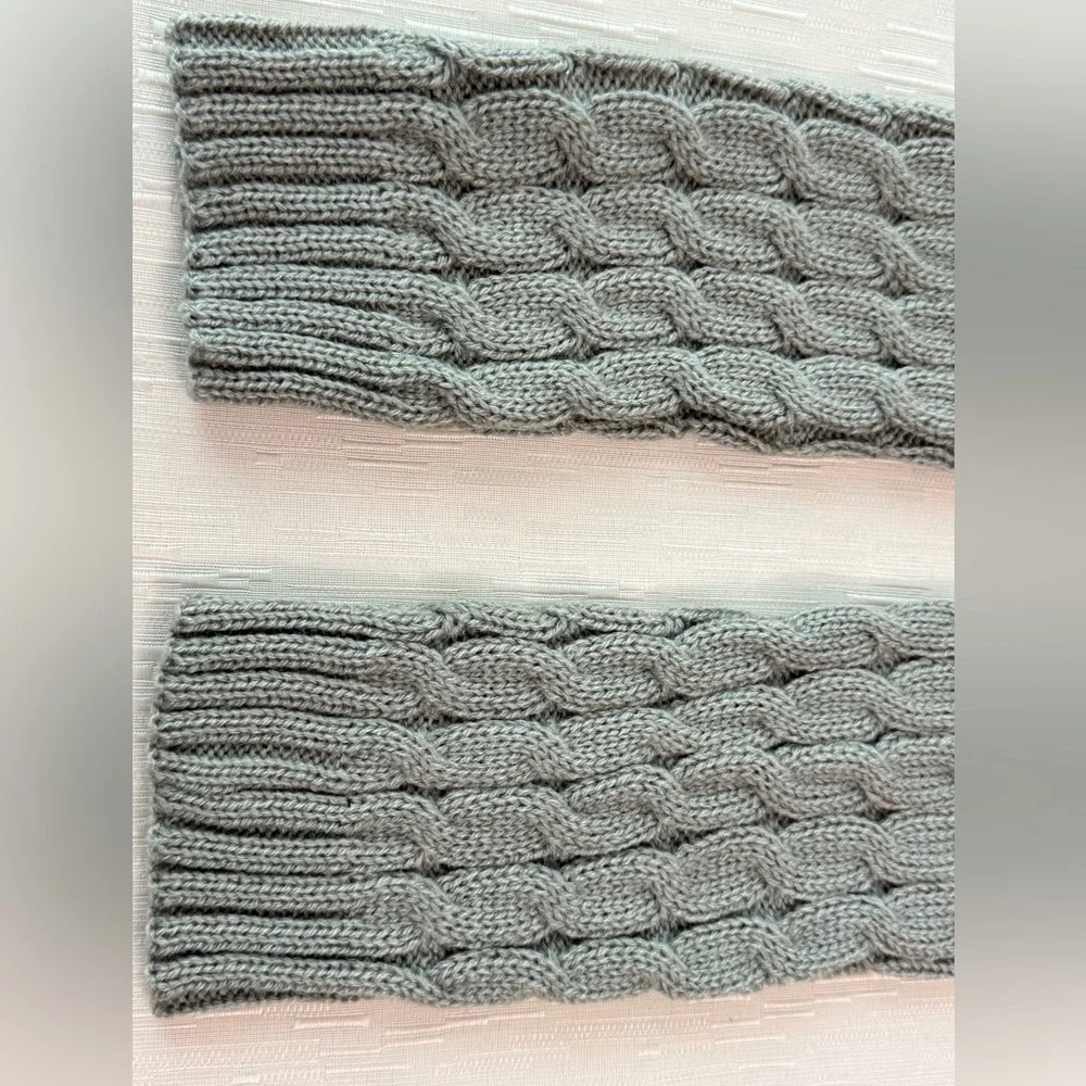 Light Gray Cable Knit Leg Warmers | Little & Young Girls | NWOT | Winter